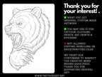 Procreate Neo Traditional Animal Tattoo Design Reference Kit, Brushset & PNG, original stencils