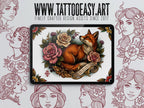 250+ Traditional Tattoo Lady Creator for Procreate | Old School Flash Stencils, DIY Assets & Brushset
