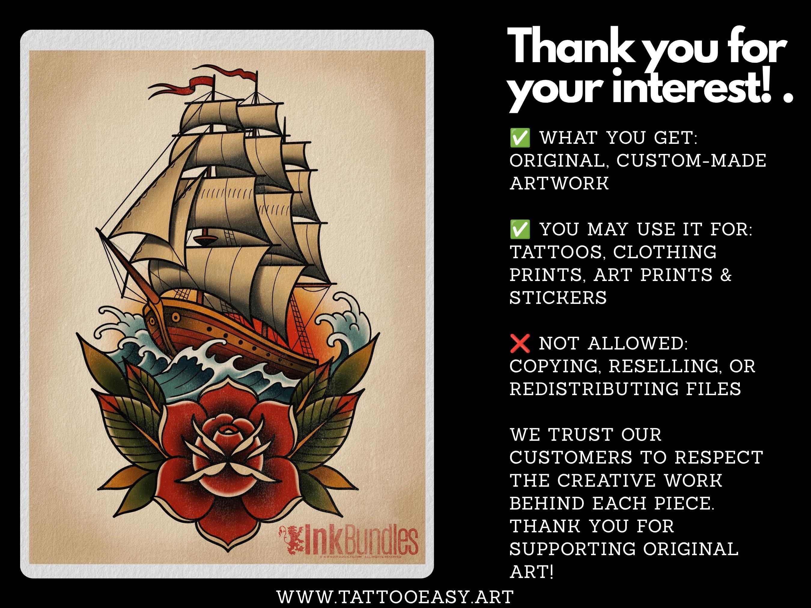 200+ Traditional Tattoo Ladies for Procreate | Old School Flash Stencils, Trad Girls Bundle
