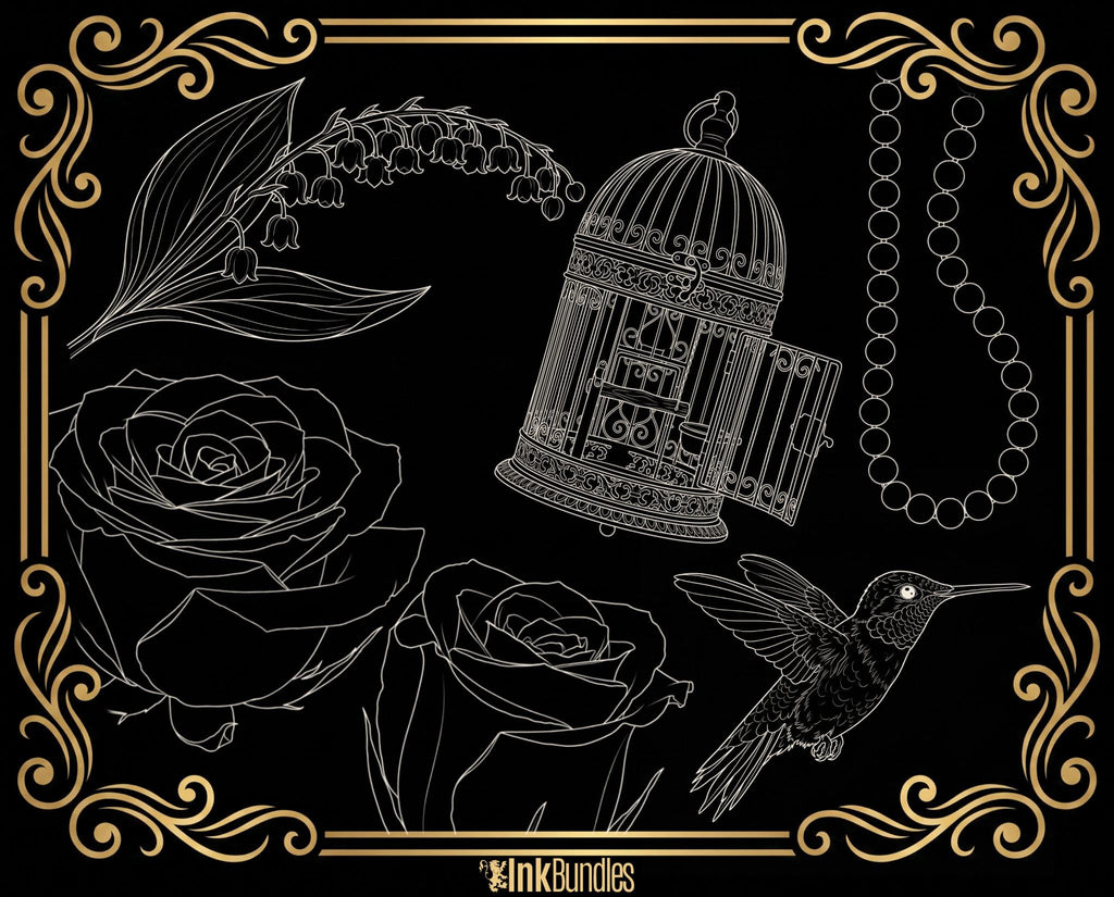 Procreate Bird & Birdcage diy kit | Custom Art | Tattoo references, creative kit,
