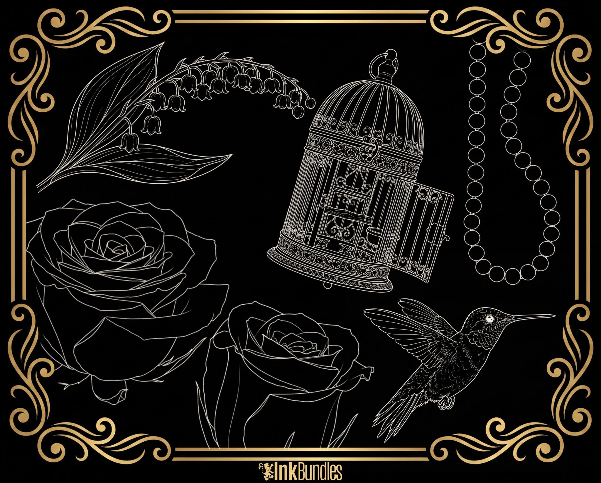 Procreate Bird & Birdcage diy kit | Custom Art | Tattoo references, creative kit,