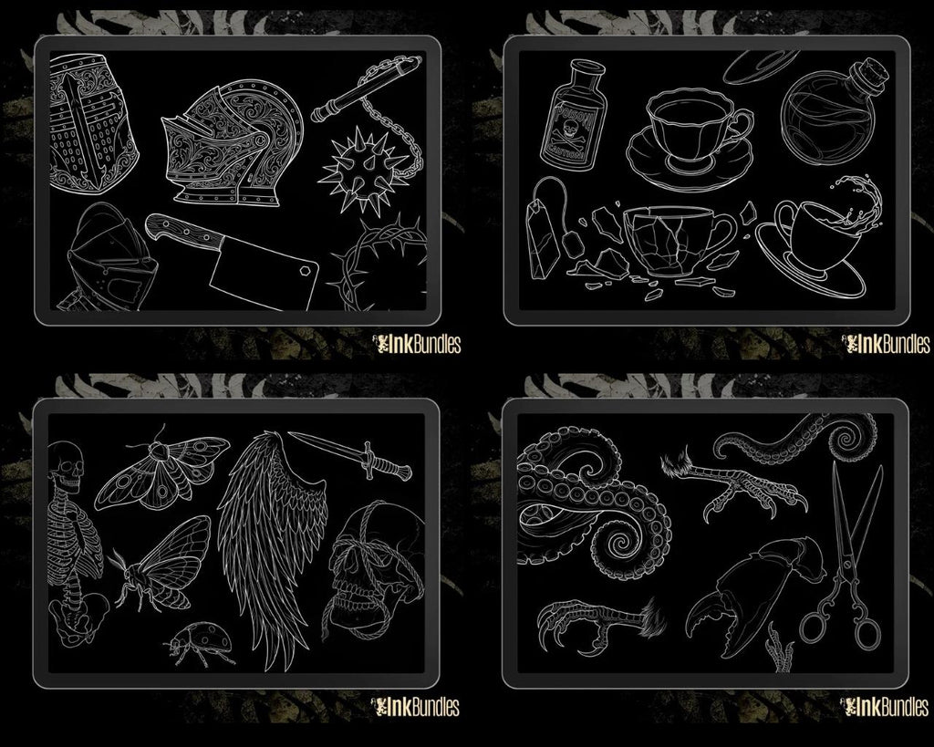 The Tattoo Art Toolkit 2.0 | Neo‑Traditional Semi‑Real Assets