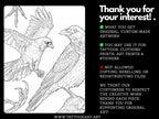 Raven Procreate Brushes, Bird Tattoo Stencils, 60+ Stamps Digital Download