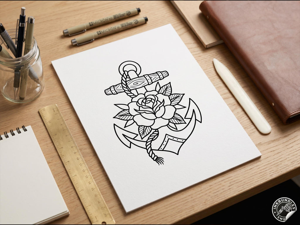 Procreate Traditional tattoo art XL, 600+ designs drawn by handmade ( digital download for Procreate )