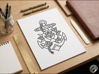 Procreate Traditional tattoo art XL, 600+ designs drawn by handmade ( digital download for Procreate )