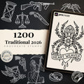 2026 Traditional Tattoo Procreate Stamp Collection