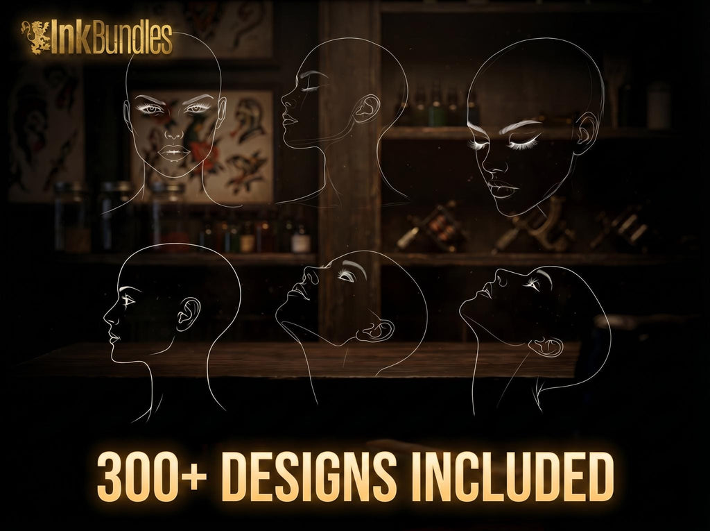 300 Neo-Traditional Lady Design Kit for Procreate