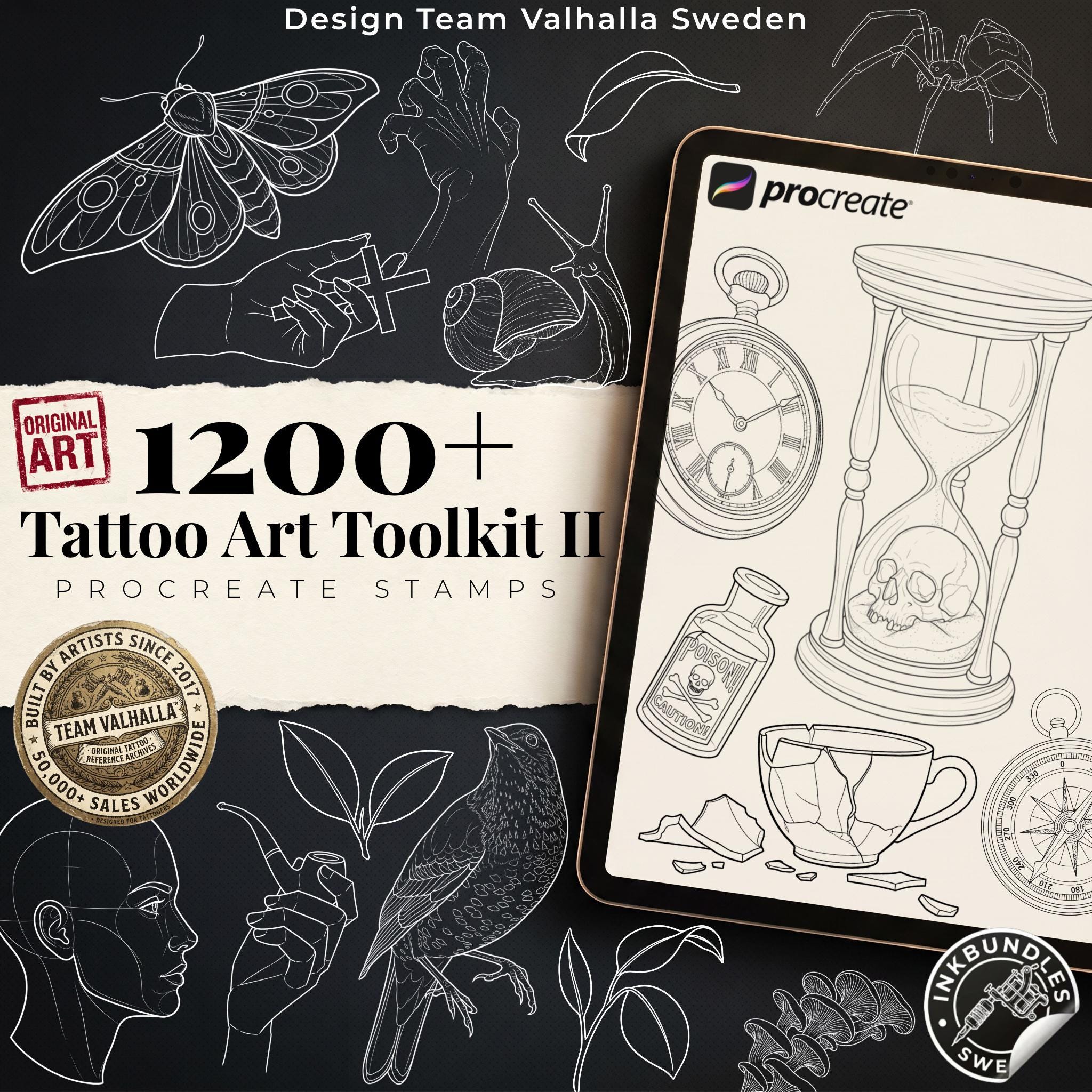 The Tattoo Art Toolkit 2.0 | Neo‑Traditional Semi‑Real Assets
