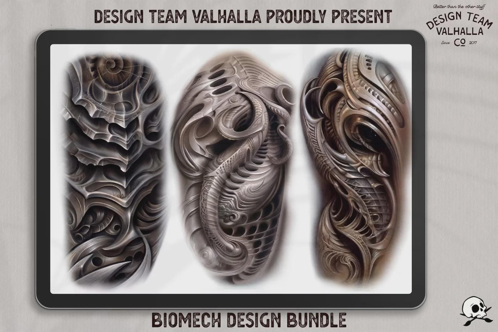 Organica Machina ~ Custom art for Procreate XL collection Biomech references