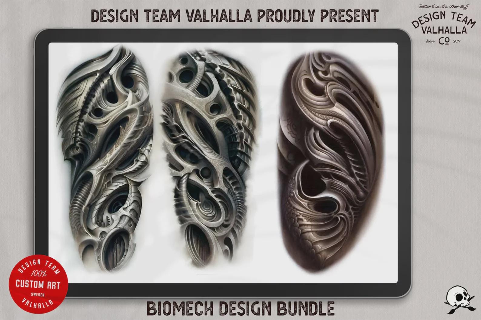 Organica Machina ~ Custom art for Procreate XL collection Biomech references