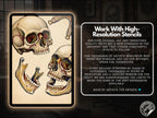 Skull Tattoo Stencils – 150+ Procreate Stamps – preview 4
