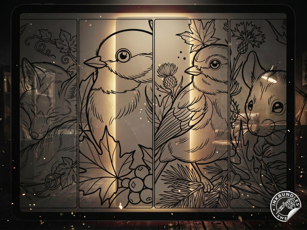 Neo-Traditional Forest Animals / The Enchanted Forest