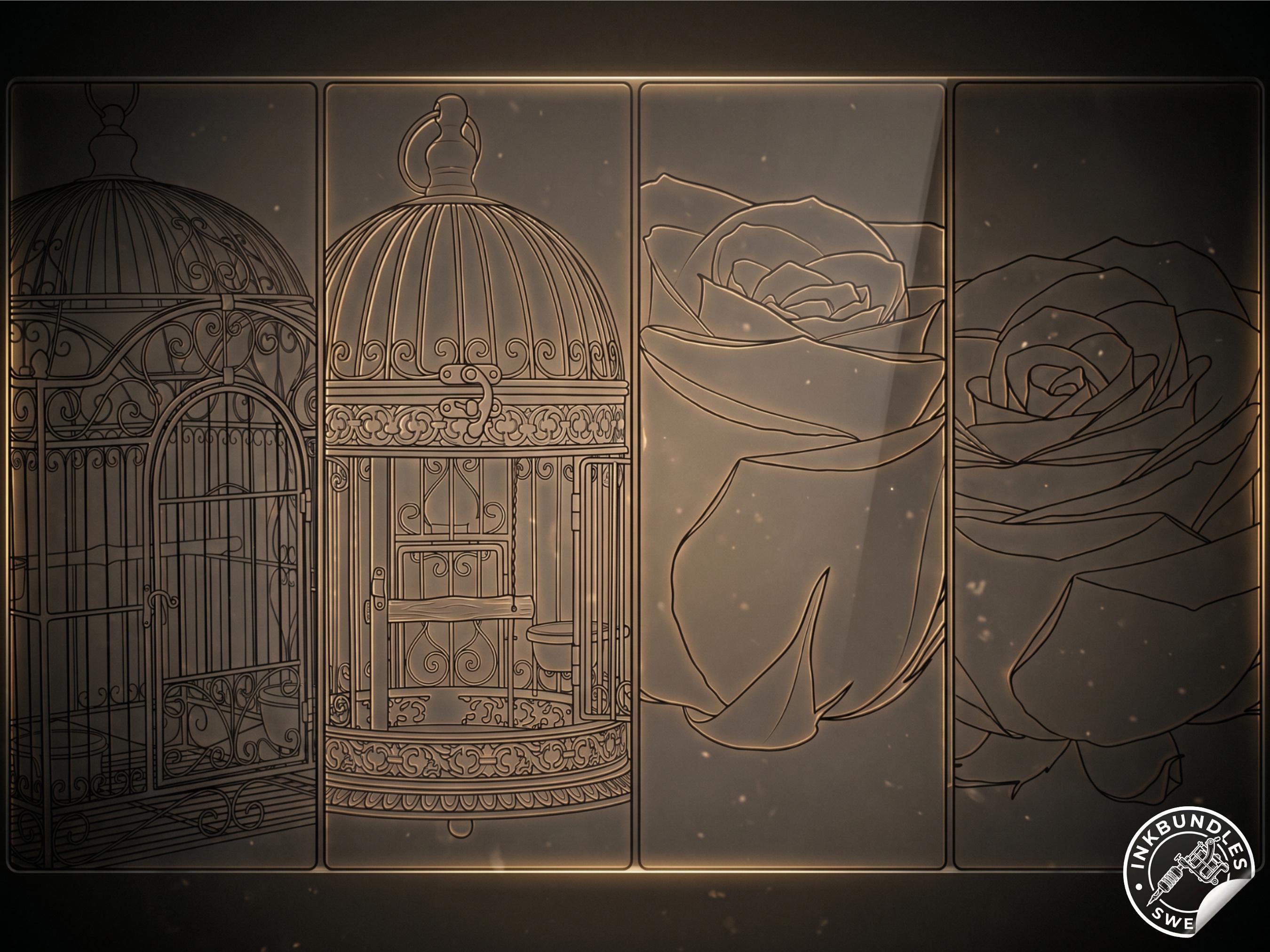 Procreate Bird & Birdcage diy kit | Custom Art | Tattoo references, creative kit,