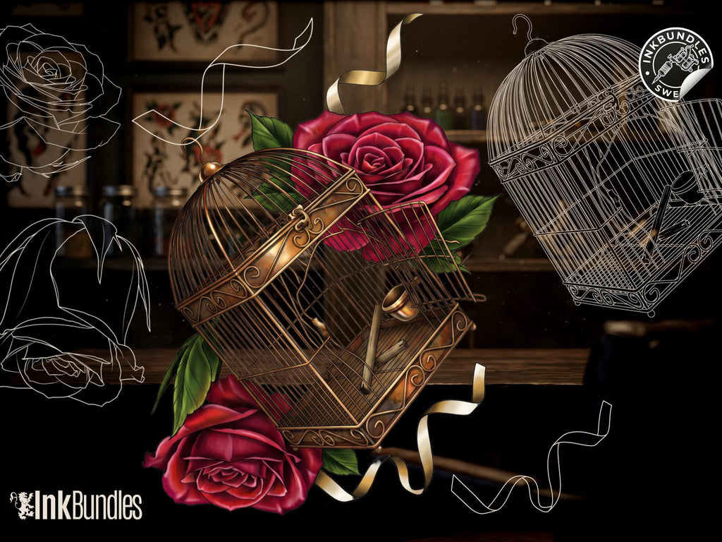 Procreate Bird & Birdcage diy kit | Custom Art | Tattoo references, creative kit,