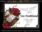 Procreate Bird & Birdcage diy kit | Custom Art | Tattoo references, creative kit,