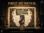 Art Nouveau Ornamental Forest Animals | Procreate| Custom Art | PDF book