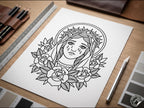 Procreate Traditional tattoo art XL, 600+ designs drawn by handmade ( digital download for Procreate )