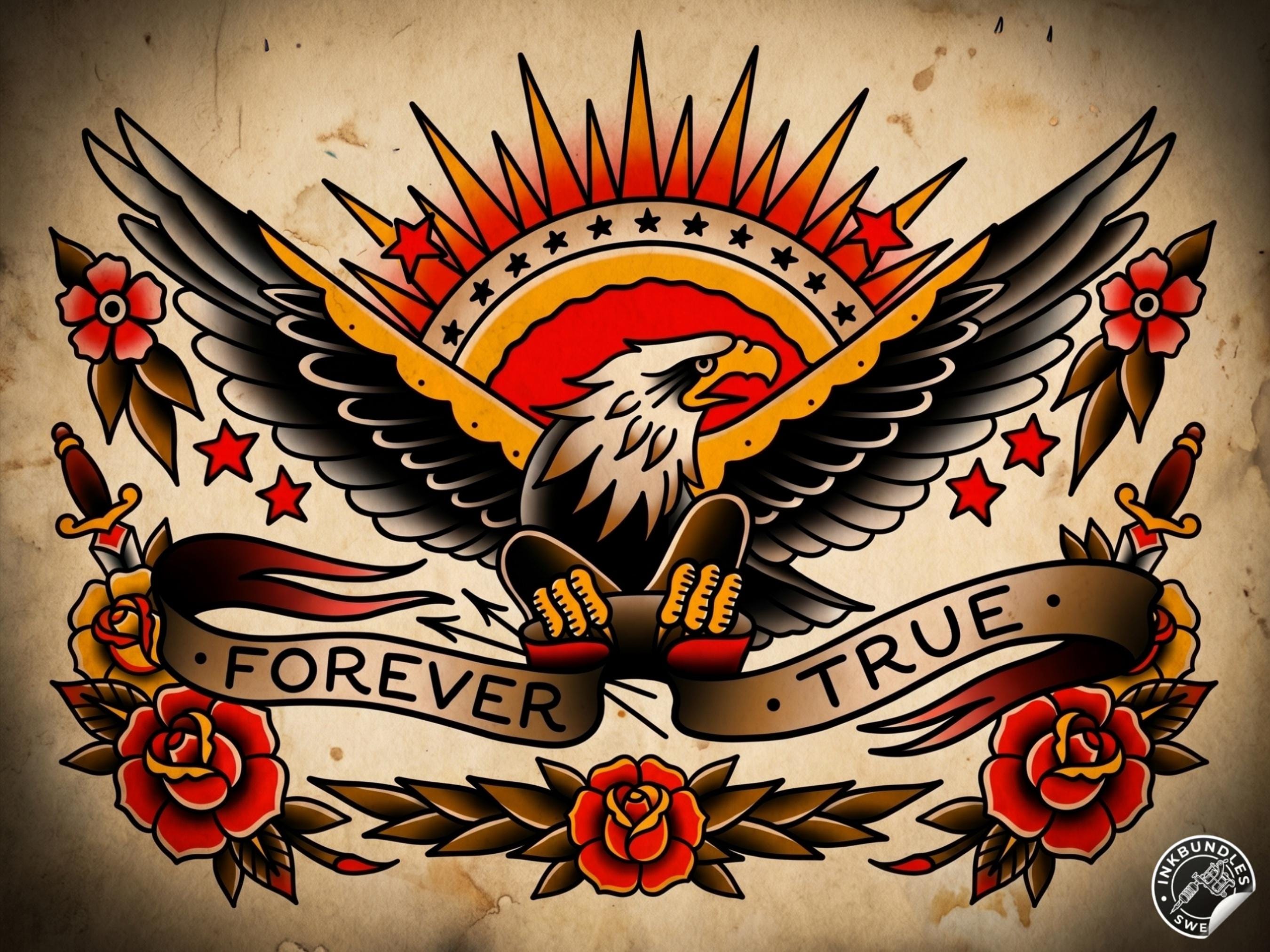 Procreate Traditional tattoo art XL, 600+ designs drawn by handmade ( digital download for Procreate )