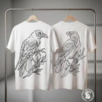 Raven Procreate Brushes, Bird Tattoo Stencils, 60+ Stamps Digital Download