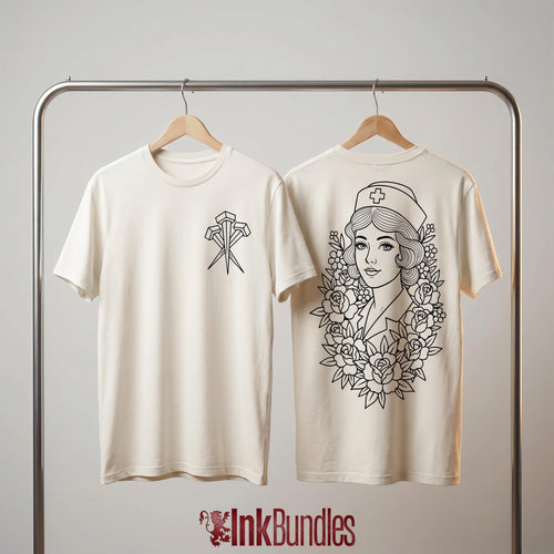 200+ Traditional Tattoo Ladies for Procreate | Old School Flash Stencils, Trad Girls Bundle