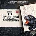 Traditional Guidelines, Animal Heads / 75 Old school templates / References / Tattoo essentials