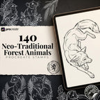 Neo-Traditional Forest Animals / The Enchanted Forest