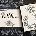 Neo-traditional flowers vol.2 - 100+ custom designs, digital download Procreate/Photoshop Stencils