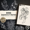 Omamori Lucky Charm Tattoo Stencil art – Japanese Amulets Procreate | PNG | PDF Tattoo References