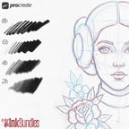 PencilReal ~ realistic pencil brush bundle for Procreate, XL creative kit!