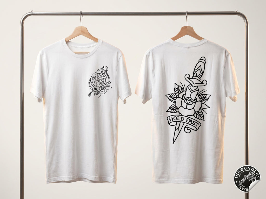 Procreate, Ship Ahoy! 100+ tattos, outlined tattoo ideas, hand drawn art
