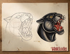 Traditional Guidelines, Animal Heads / 75 Old school templates / References / Tattoo essentials