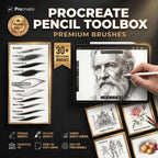 Procreate, The Pencil Toolbox, authentic custom built brushes for Procreate