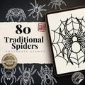 Traditional Spiders - custom art | digital download | Tattoo Stencils | Flash designs