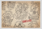 Arcanum, Medieval Traditional – Stencils & Flash Art Procreatee, PDF Tattoo References