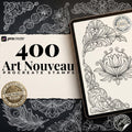 Art Nouveau Procreate Kit: ~400 Stamp Brushes (PDF)