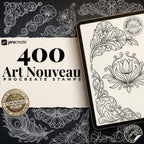 Art Nouveau Procreate Kit: ~400 Stamp Brushes (PDF)