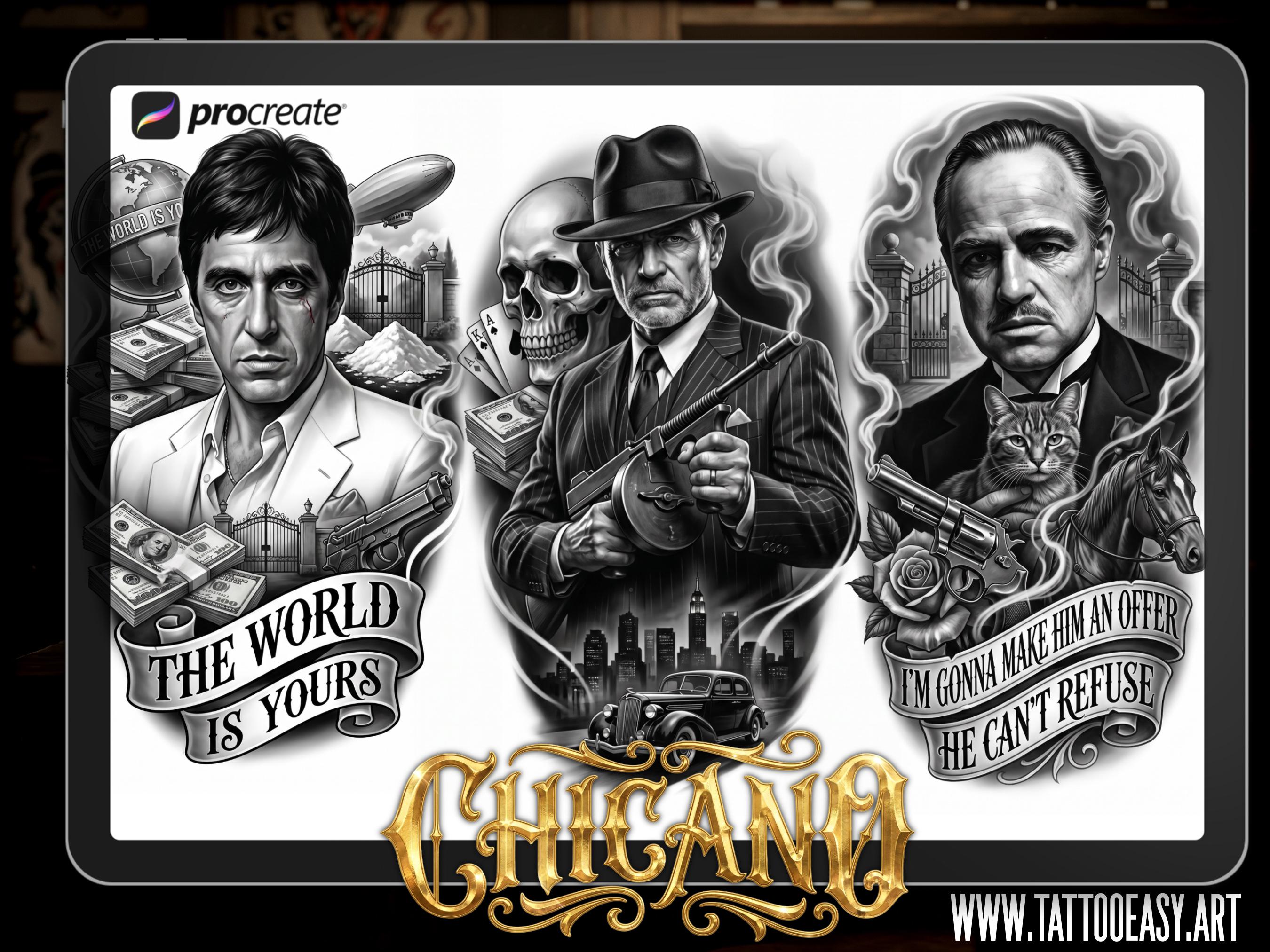 1000+ Chicano Tattoo Design Kit
