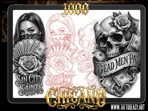 1000+ Chicano Tattoo Design Kit