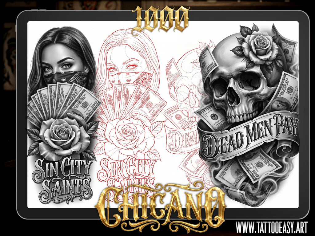 Chicano Design Kit Bundle - 1,000+ Procreate Stamps