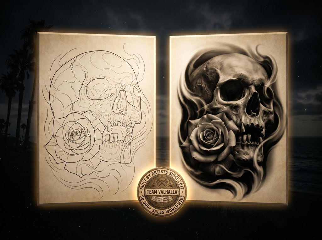 The skull project, 500 custom designs for Procreate