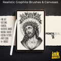 PencilReal ~ realistic pencil brush bundle for Procreate, XL creative kit!