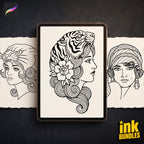 Procreate 100 Traditional Lady Portraits