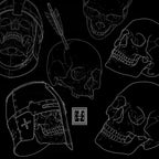 Procreate Skulls, Realistic skull references, stencil collection