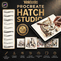 The Pencil Hatch Artist, custom brushes for Procreate
