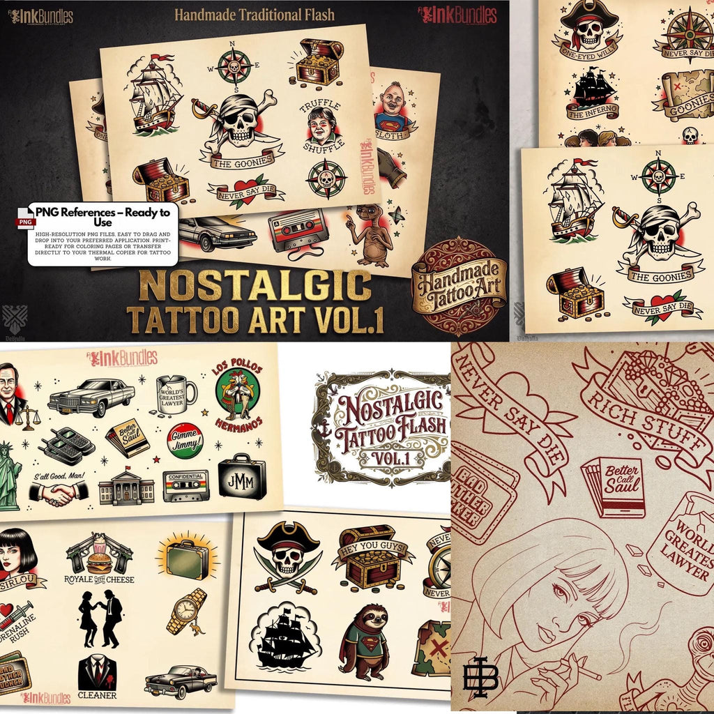 The Traditional Artist 2020–2024 – Procreate Tattoo Stamps