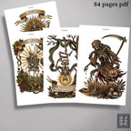Arcanum, Medieval Traditional – Stencils & Flash Art Procreatee, PDF Tattoo References