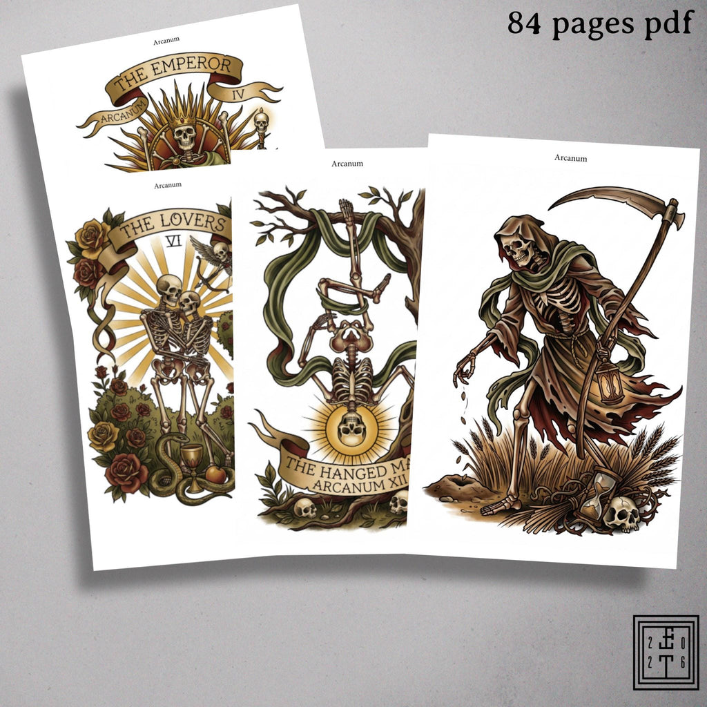 Arcanum Medieval Tattoo Stencils – Procreate Stamps – preview 5