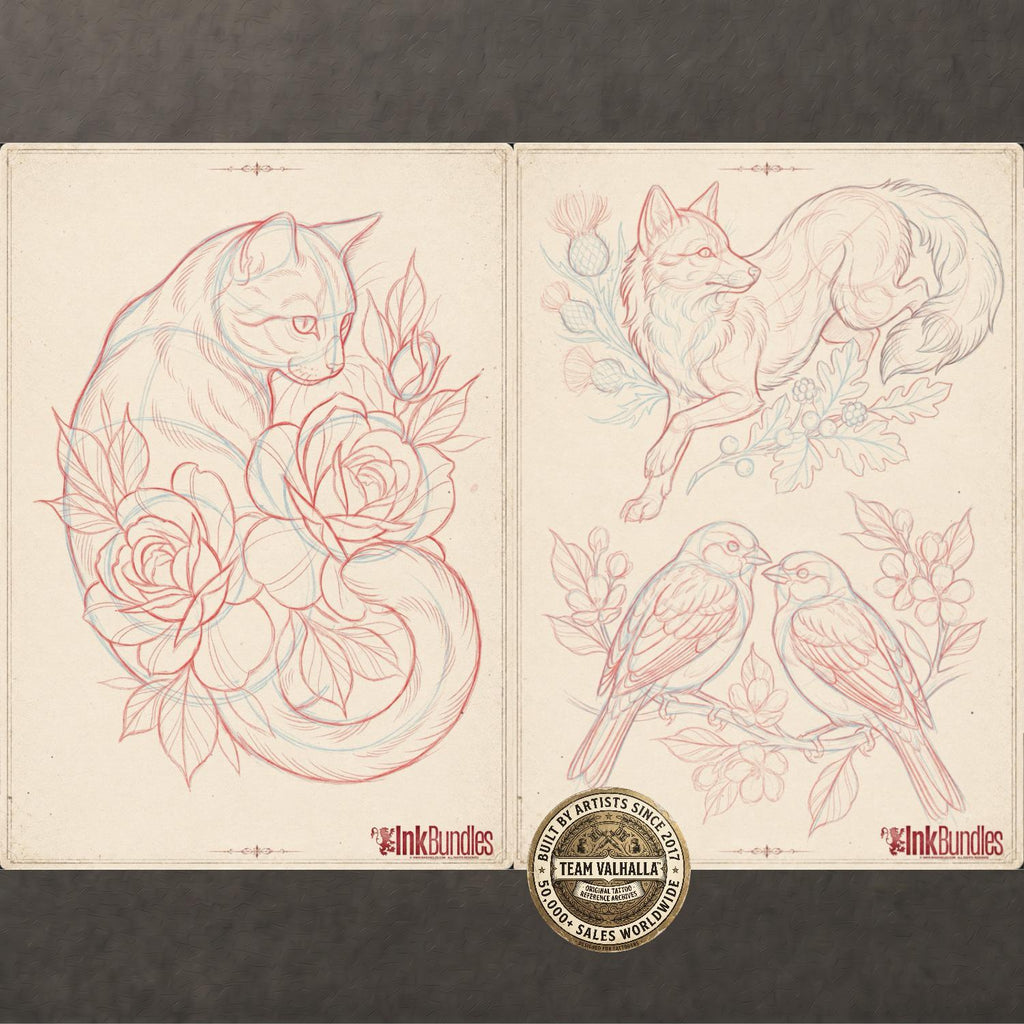 This & That, 54 pages tattoo sketchbook, custom art inspiration
