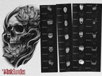 The skull project, 500 custom designs for Procreate
