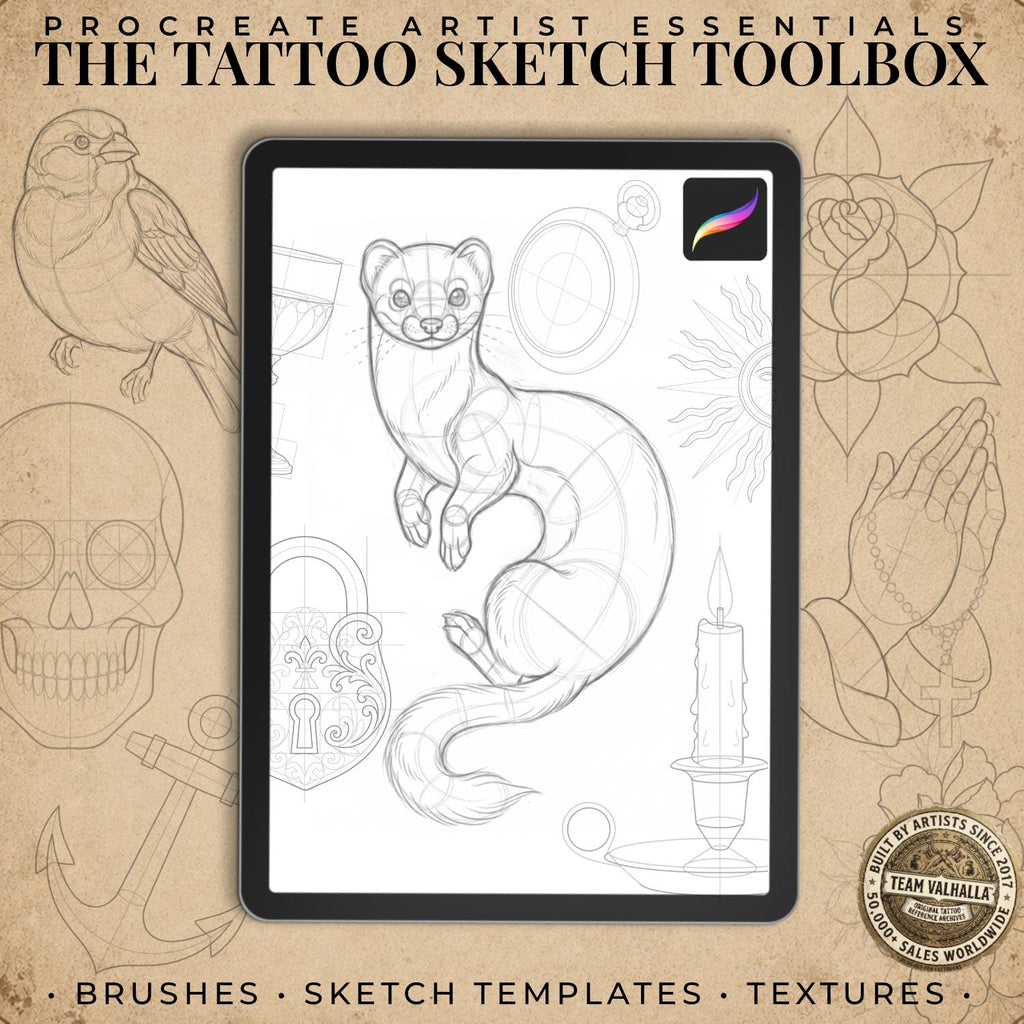 Procreate Tattoo Sketch Toolbox